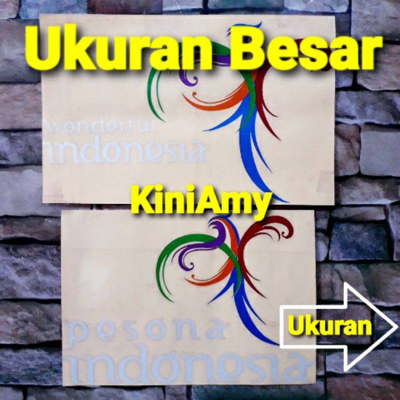 Cutting Sticker Pesona Indonesia Dan Wonderful Indonesia | Variasi Aksesoris Motor, Mobil, Dan Truck