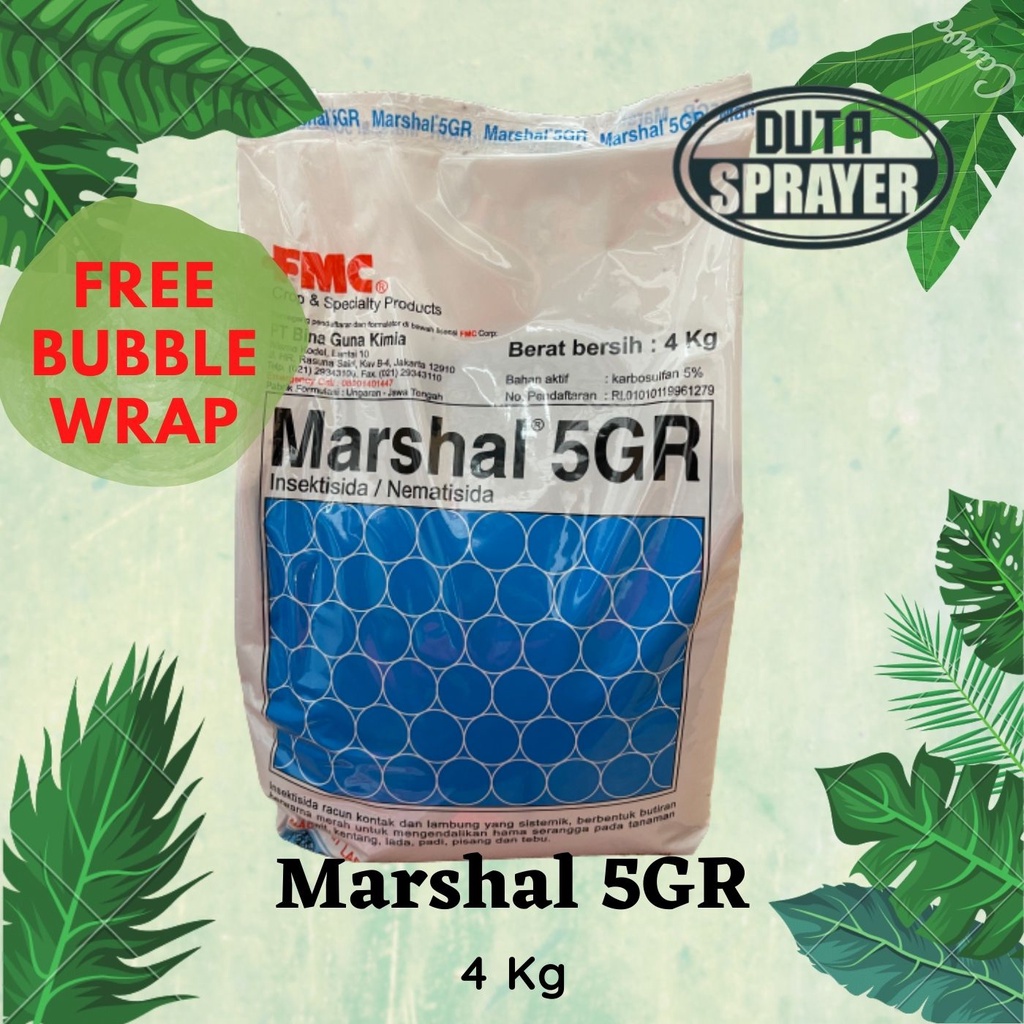 Marshal 5GR 5 GR 4Kg Insektisida Nematisida 4 Kg Jagung Pisang Padi