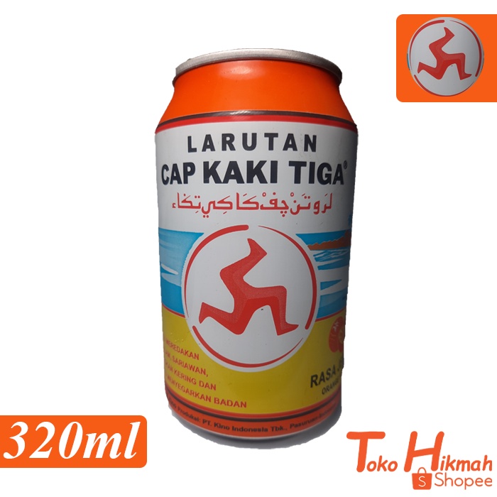 

Larutan Cap Kaki Tiga Rasa Jeruk 320ml / Kaleng Orange 320 ml / Dus