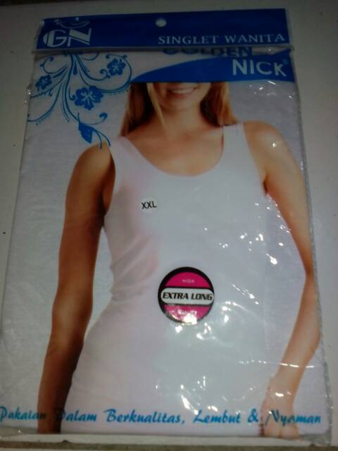 Kaos Dalam Wanita Tengtop Wanita Putih Golden Nick