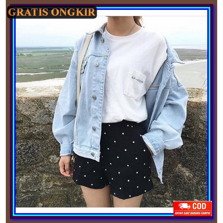 Jaket Jeans s Wanita Levis Kekinian Cewek Terbaru 2021  Nh798 Jaket Jeans Oversize Bio Pud