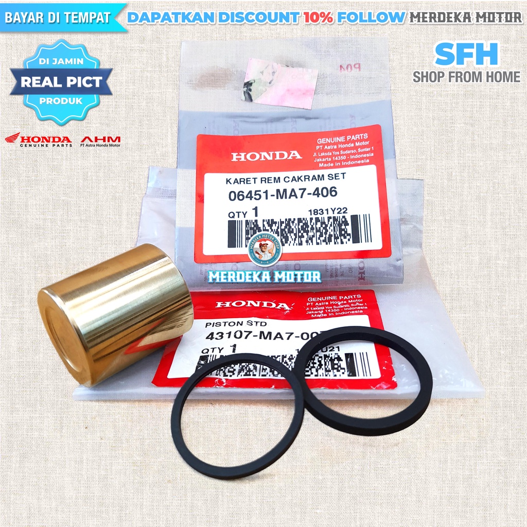 Piston Kaliper Belakang CBR150R K45A 2014 - 2016 Seal Piston Kaliper Rem Belakang CBR 150R K45G 2016