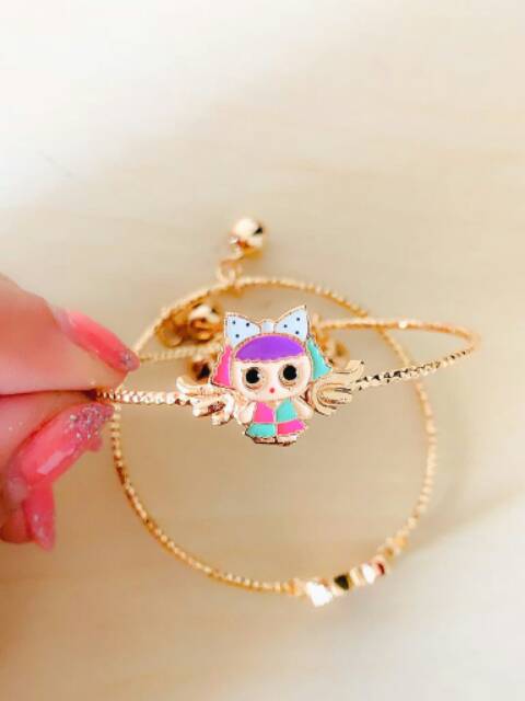 Gelang Anak LoL Purple Gold ULir Xuping