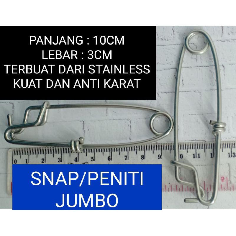 SNAP STAINLESS BITING PANCING SNAP JUMBO PENITI PANCING STAINLESS PENITI PANCING BESAR SNAP BESAR