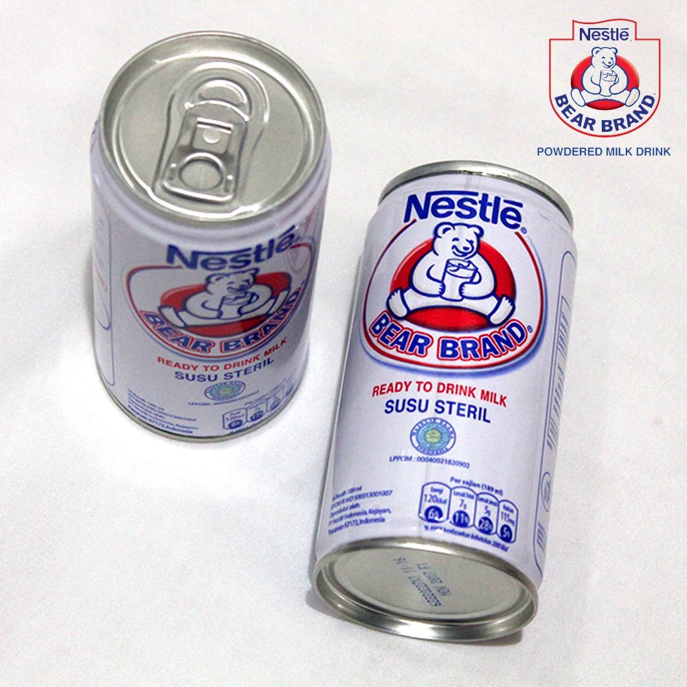 Satua Susu Bear Brand Beruang 189Ml 1 Kaleng | Shopee ...