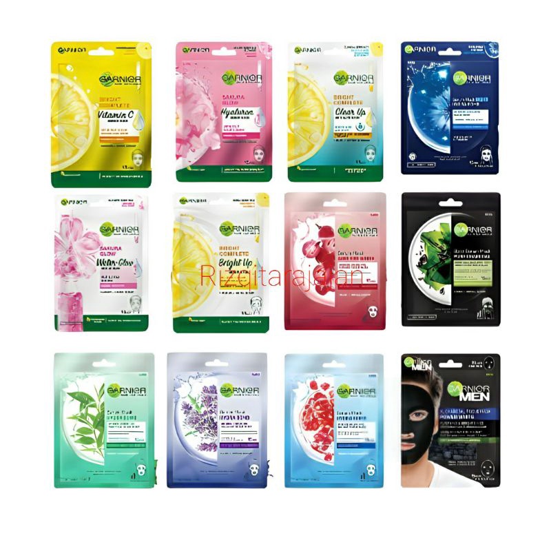 GARNIER  MASK/MASKER WAJAH/SERUM MASK all varian exp /2024/2025/2026 KEMASAN BARU