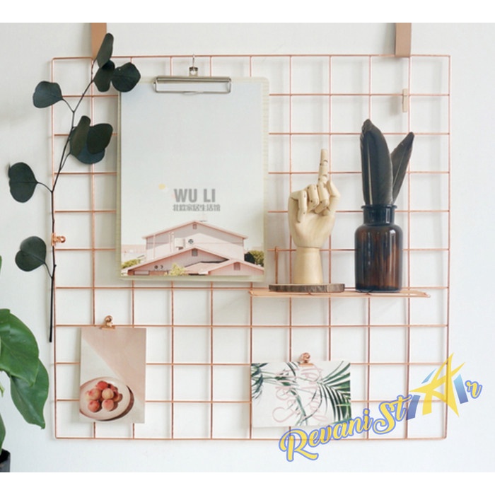 Jual Dinding-Hiasan- Wire Grid Wall 45X42Cm Kawat Ram Pajangan Foto ...