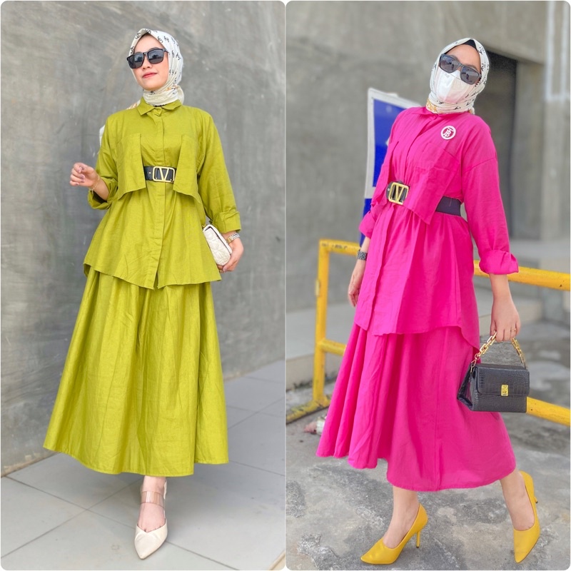 One set KIKAN TOP BLOUSE & ROK IMPORT ZA GALLERY