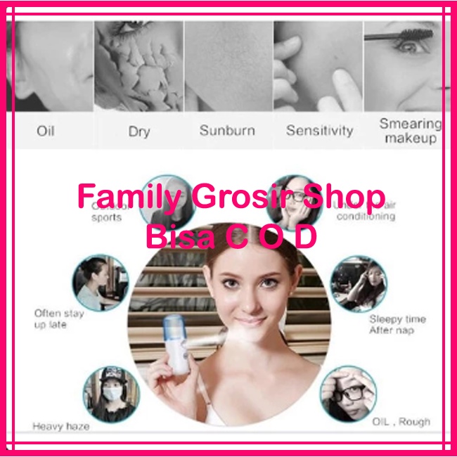 MINI NANO SPRAY WAJAH 30ml GUN FACE MIST PORTABLE DISINFECTAN