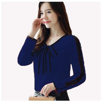 HipNop CLAUDYA Baju Atasan Blouse Wanita Lengan Panjang Bluse Cewek Pakaian cewe
