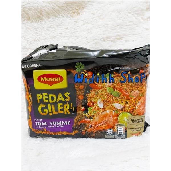 Maggi Pedas Giler Isi 5 Pack Mi Instan / Maggi Pedas Giler Ayam Bakar / Maggi Pedas Giler Perisa Tomyummz / Maggi Pedas Giler Perisa Seafood Berapi / Maggi Pedas Gila / Tom Yum