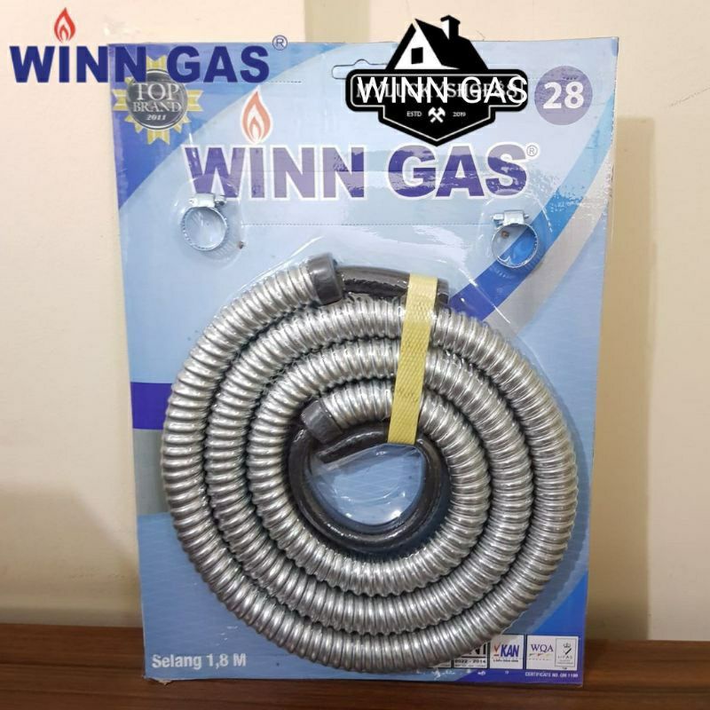 SELANG GAS LPG WINN GAS KULITAS PREMIUM 1,8 METER