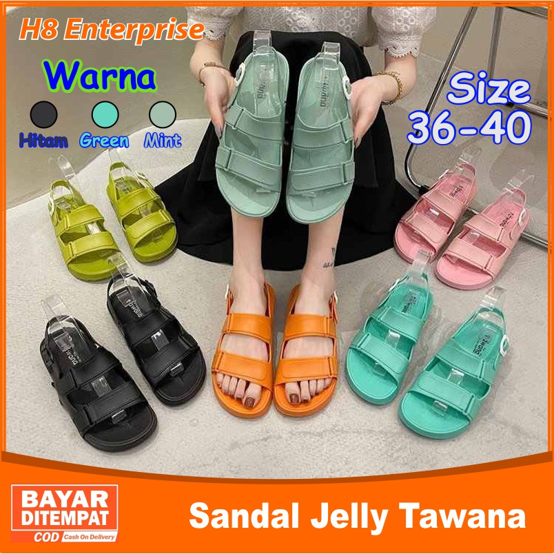 Sandal tawana casual strip Sendal fliptop wanita Tawana Model Korea Nyaman Pakai