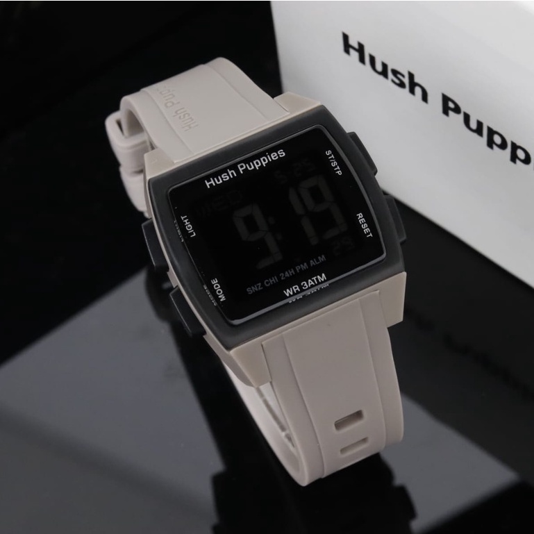 BISA COD✅Jam tangan pria wanita Digital Strap Karet tahan air Hush puppies