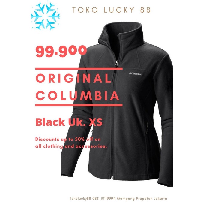 Jaket Columbia Polar Fleece Jacket Hiking Winter Musim Dingin Thermal - XS