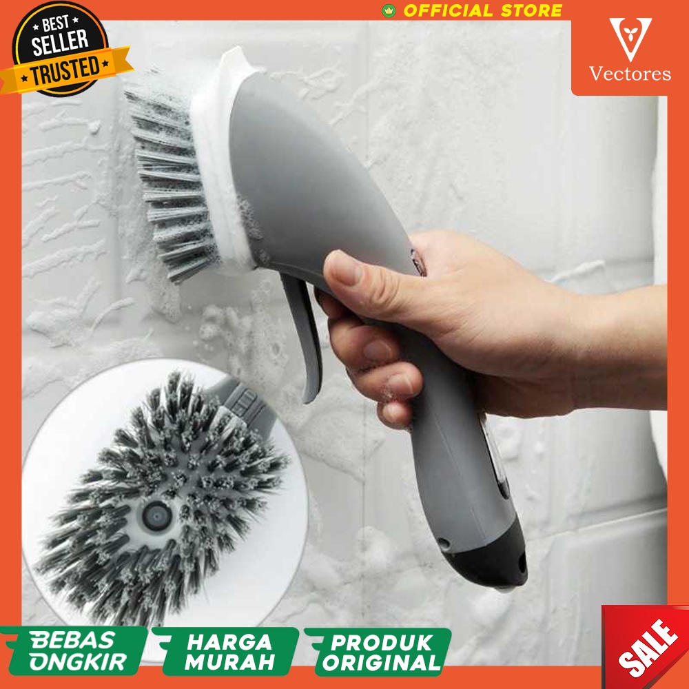 [ORIGINAL] Sikat Busa Alat Pembersih WC Toilet Multifungsi Cleaning Brush Serbaguna Multifungsi Wastafel Murah Terbaru