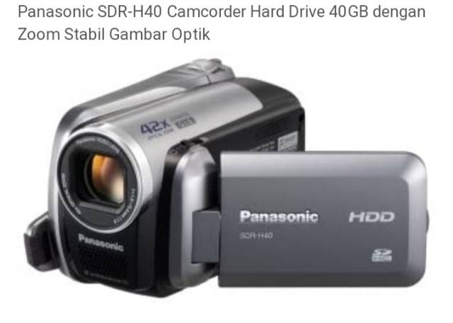 Handycam Panasonic Sdr H 40 Shopee Indonesia