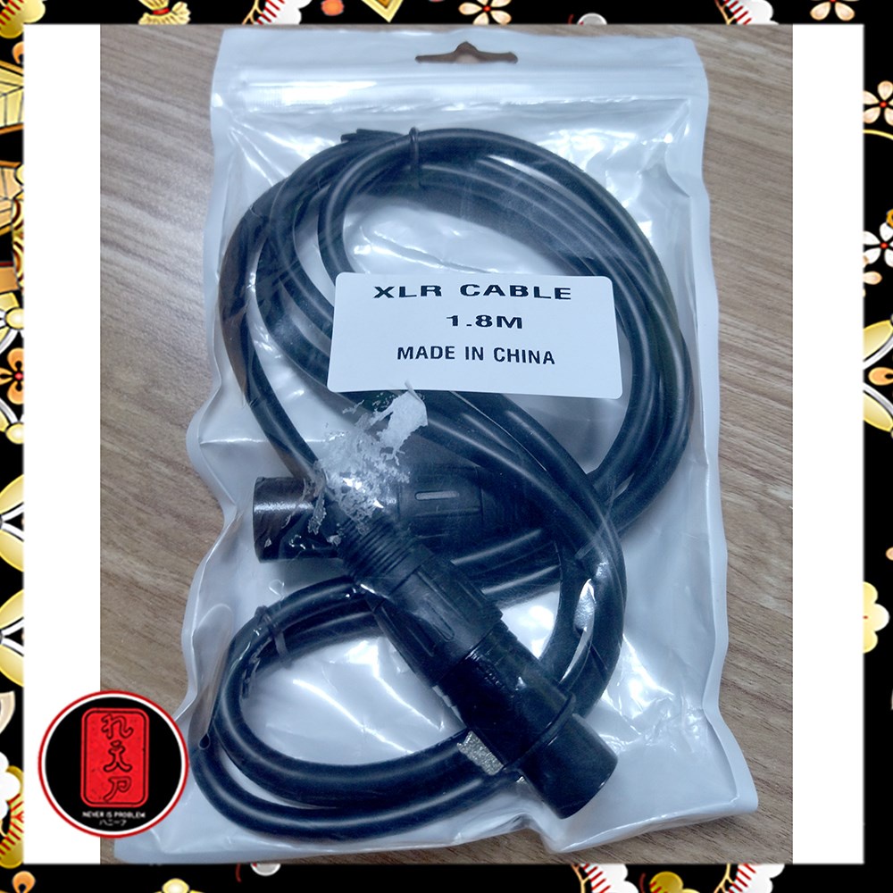 Kabel XLR M/F OFC Microphone Karaoke Shielded - BOF30 Tersedia varian panjang lengkap