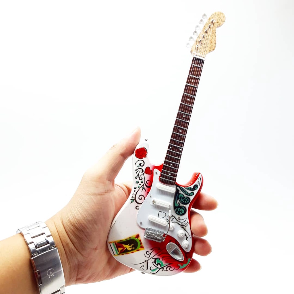 Miniatur Gitar Fender JIMI HENDRIX MONTEREY STRATOCASTER Baby Newborn Photography Property Foto