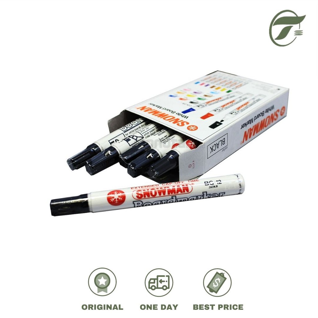 

SPIDOL BG-12 WHITE BOARD MARKER SNOWMAN (BLACK)