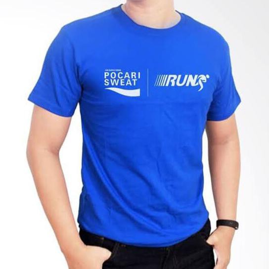 Kaos Baju Combed 30 Distro Pocari Sweat Run Indonesia Pakaian Fashion Pria Wanita Sablon Polos