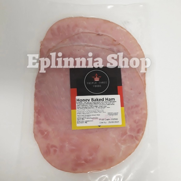 

Triple Three Foods Pork Honey Baked Ham 100 gr