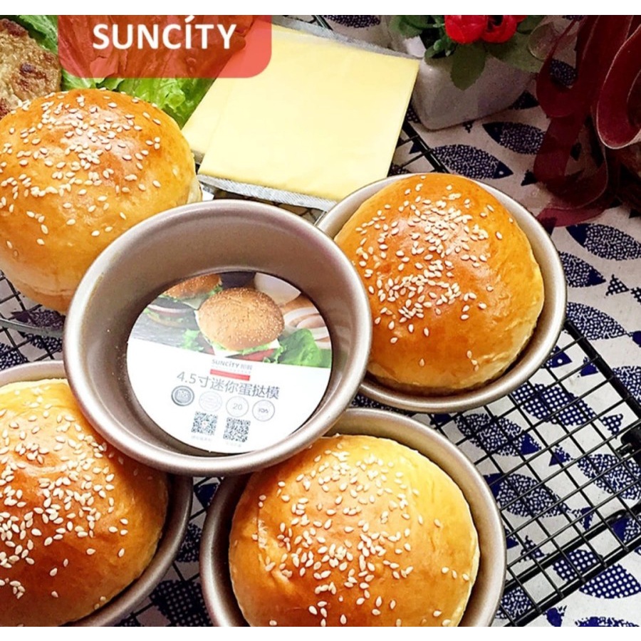Loyang Mini Cetakan Roti Cake Kecil Bulat / Suncity YCN019 Round Pan Ukuran  4.5" - 11Cm
