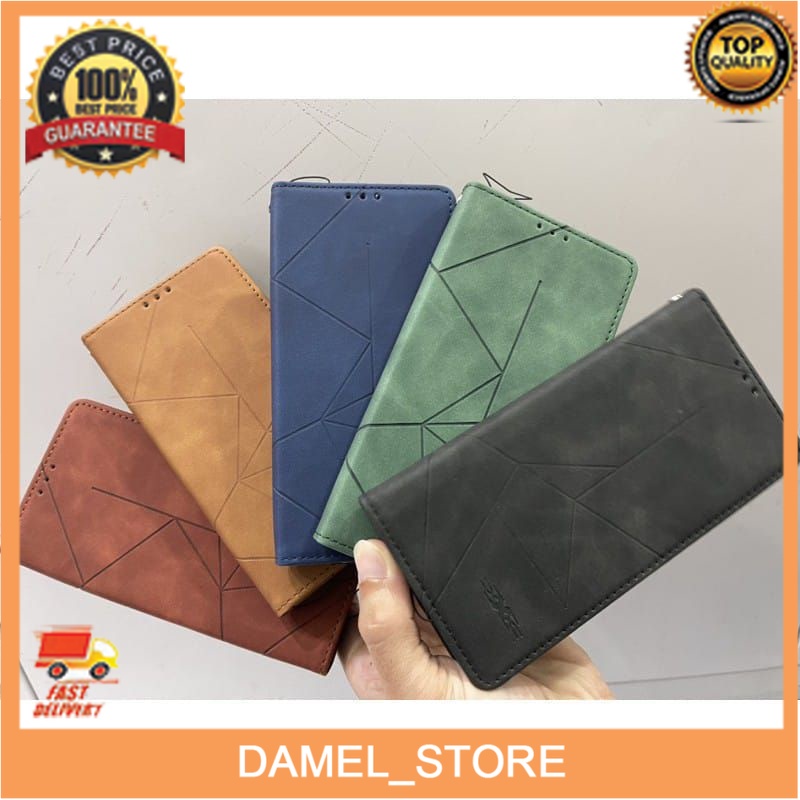 Flip Case SAMSUNG A03 A03S, Magnet Flip Cover Pu Leather Magnet