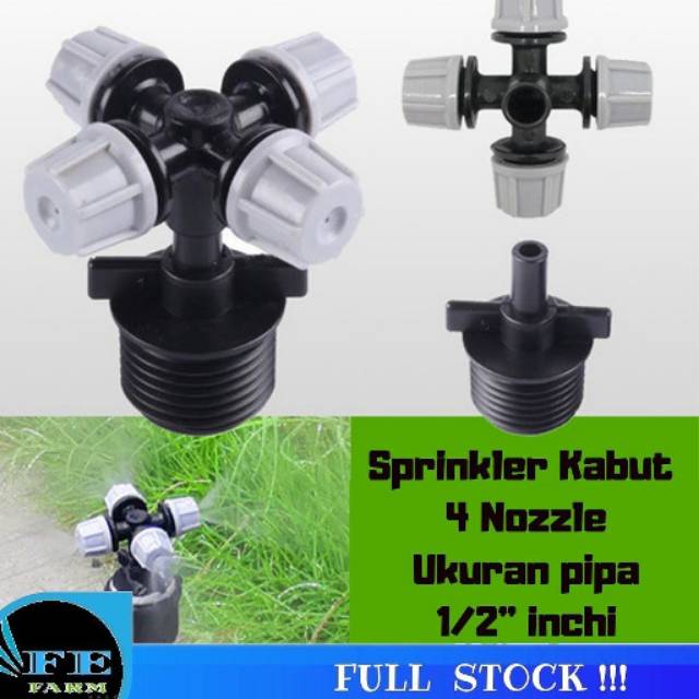 Fogger Sprinkler / Nozzle  Dengan Adapter 1/2 Inch FEFARM