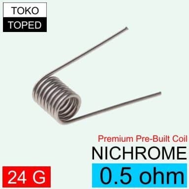 AN Nichrome Pre-Built Coil 0.5 Ohm - nikrom rdax rdtax rtax Kantal Ni80