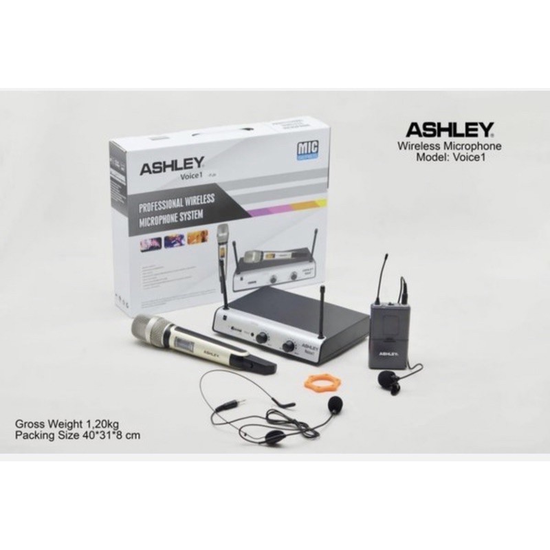 mic wireless ASHLEY VOICE 1 VOICE1 PJH ORIGINAL free busa..