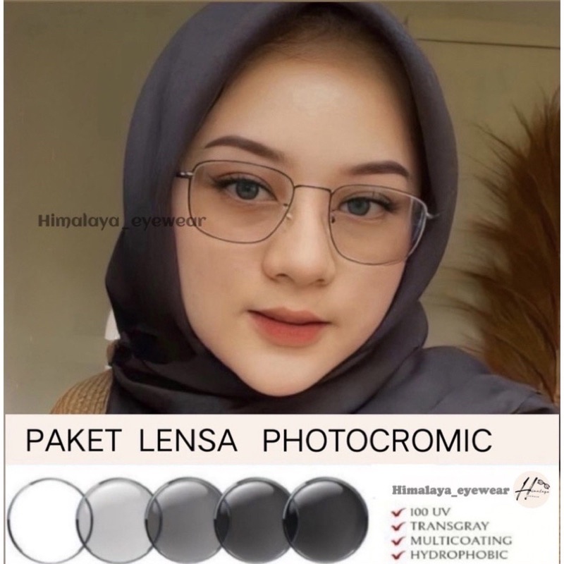 FRAME ( MUKA KECIL ) KACA MATA PAKET LENSA PHOTOCROMIC ANTIRADIASI/KACA MATA MINUS ANTIRADIASI