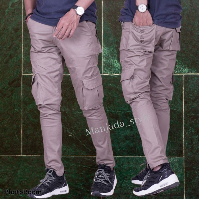 Celana Cargo Panjang Pria Original Jumbo Slimfit Army Laki Laki Murah Loreng Kargo Pant Big Size Dewasa Chargo Hitam Premium Jogger Distro Cowo Jeans Tebal