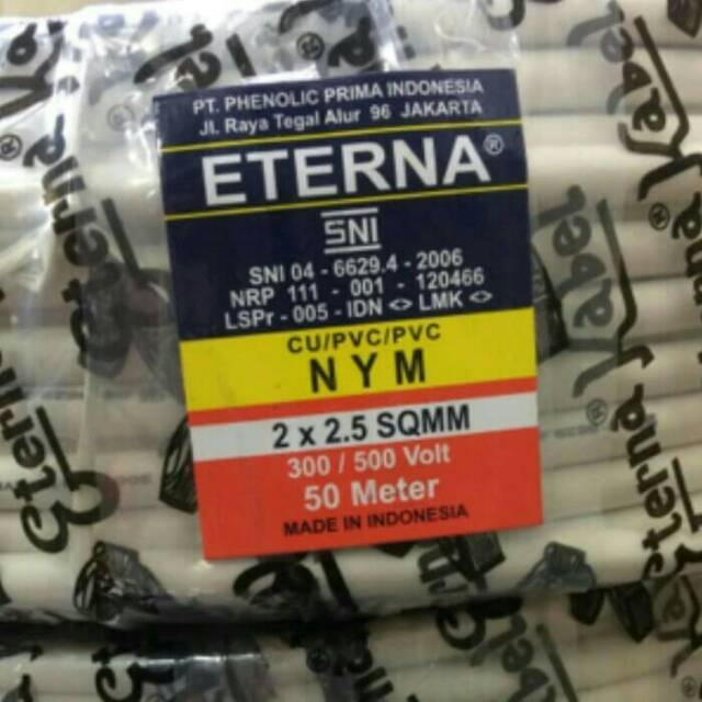 ETERNA Kabel NYM 2x2,5mm @50M SNI-LMK