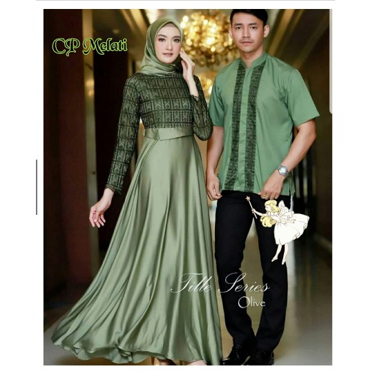 Kutubaru couple / batik couple / kebaya couple / Baju pesta couple/Baju Pesta Couple Oktavia FS2926
