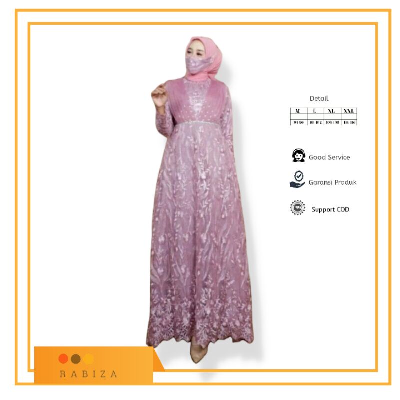 SF Gamis Brokat Terbaru/Gamis Brokat Mewah/Gamis Pesta/Gamis Kekinian/Dress Terbaru/Brokat Payet