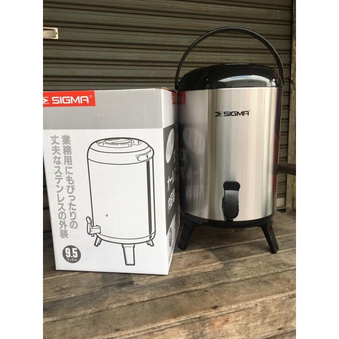 $$$$] DRINK JAR STAINLESS STEEL SIGMA 9,5 LITER - TERMOS AIR KERAN