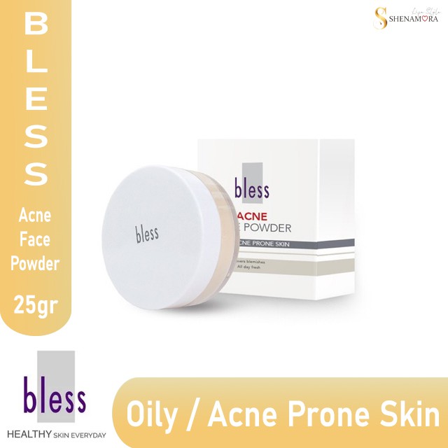 Bless Acne Face Powder / Bedak Jerawat Muka - 21 Gram