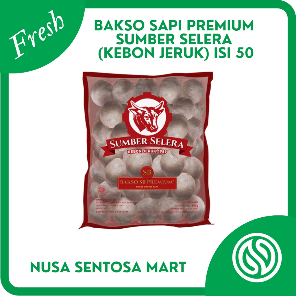 Bakso Sapi Premium Sumber Selera (Kebon Jeruk) Isi 50