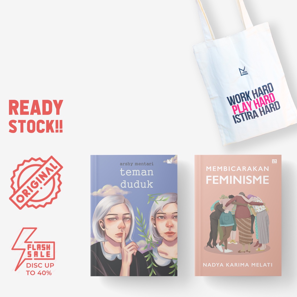 PAKET SPESIAL BONUS Totebag - Ada Serigala Betina & Membicarakan Feminisme