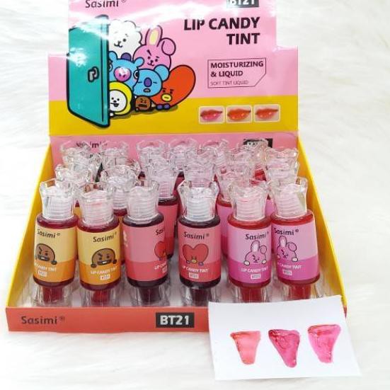 [SATUAN] liptint candy watersweet hraet BT21 SASIMI Moisturizing