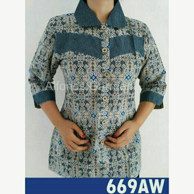 Blouse Batik Wanita, Batik Keraton 669AW