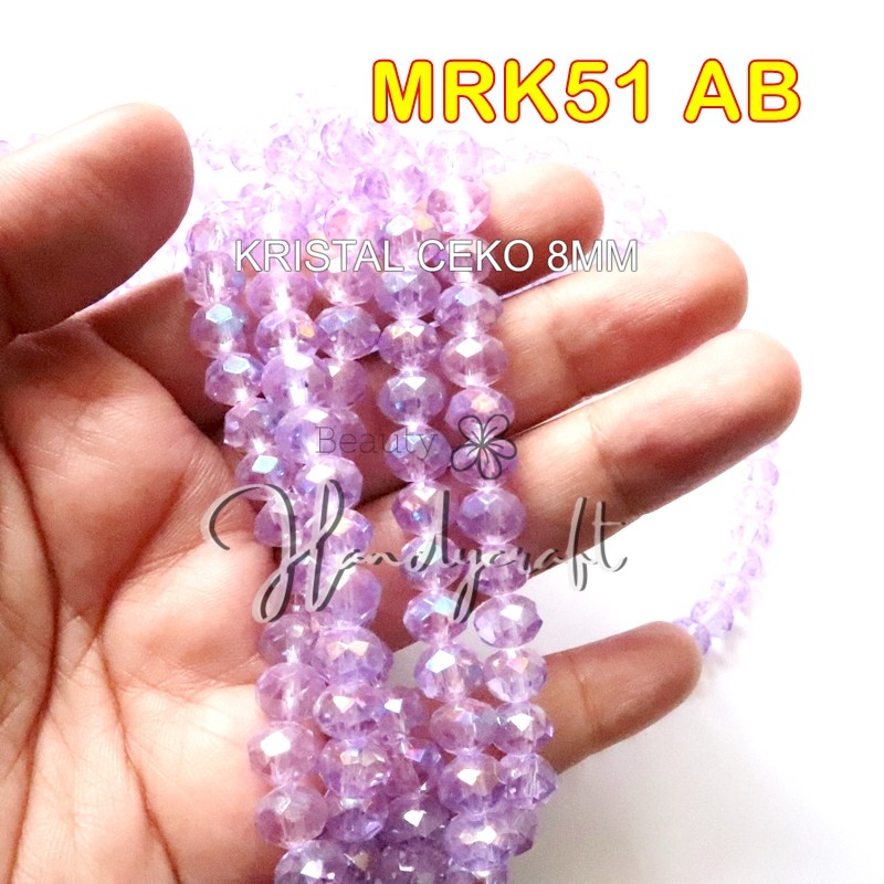 Mutiara Kristal ceko 8MM per renteng