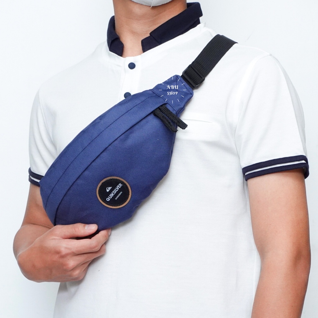 Tas QS Quiksilver Original Waistbag Tas Pinggang / Slempang Waist bag pria UNISEX promo