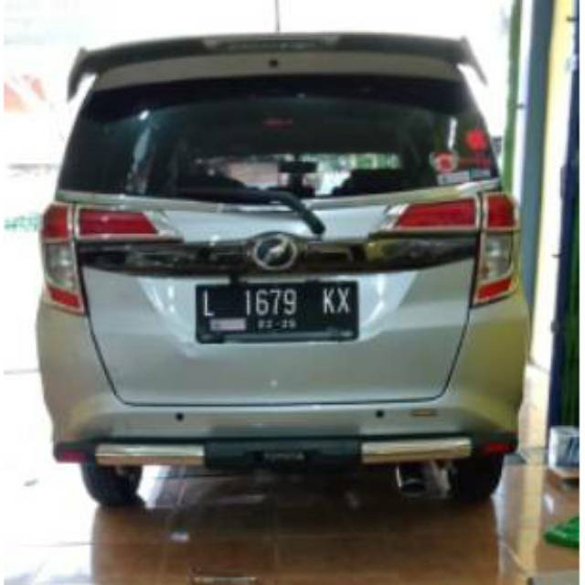 BEMPER BELAKANG STAINLESS STEEL BULAT SIGRA CALYA