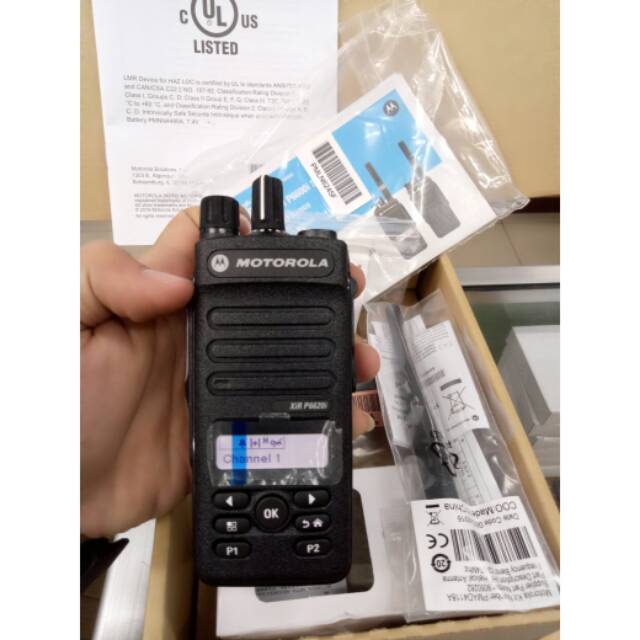 HT MOTOROLA XIR P6620i VHF ORIGINAL - HT MOTOROLA XIR P6620i VHF GARANSI RESMI