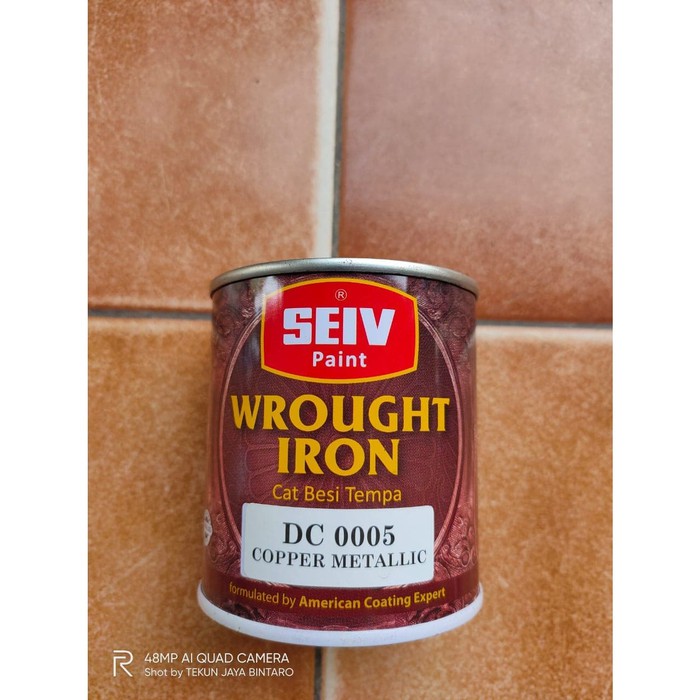 Jual Cat Besi Tempa Seiv 250 Gram 2 Warna Tersedia Copper Metalic Dan Brilliant Gold Metalic Indonesia Shopee Indonesia