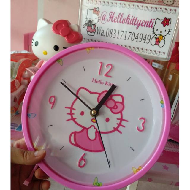 Jam dinding hellokitty