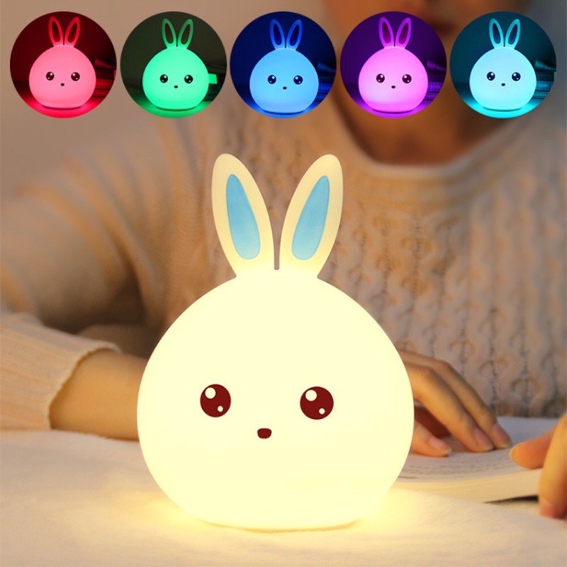 unicorn touch lamp / lampu unicorn / unicorn lamp / lampu kelinci / rabbit touch lamp