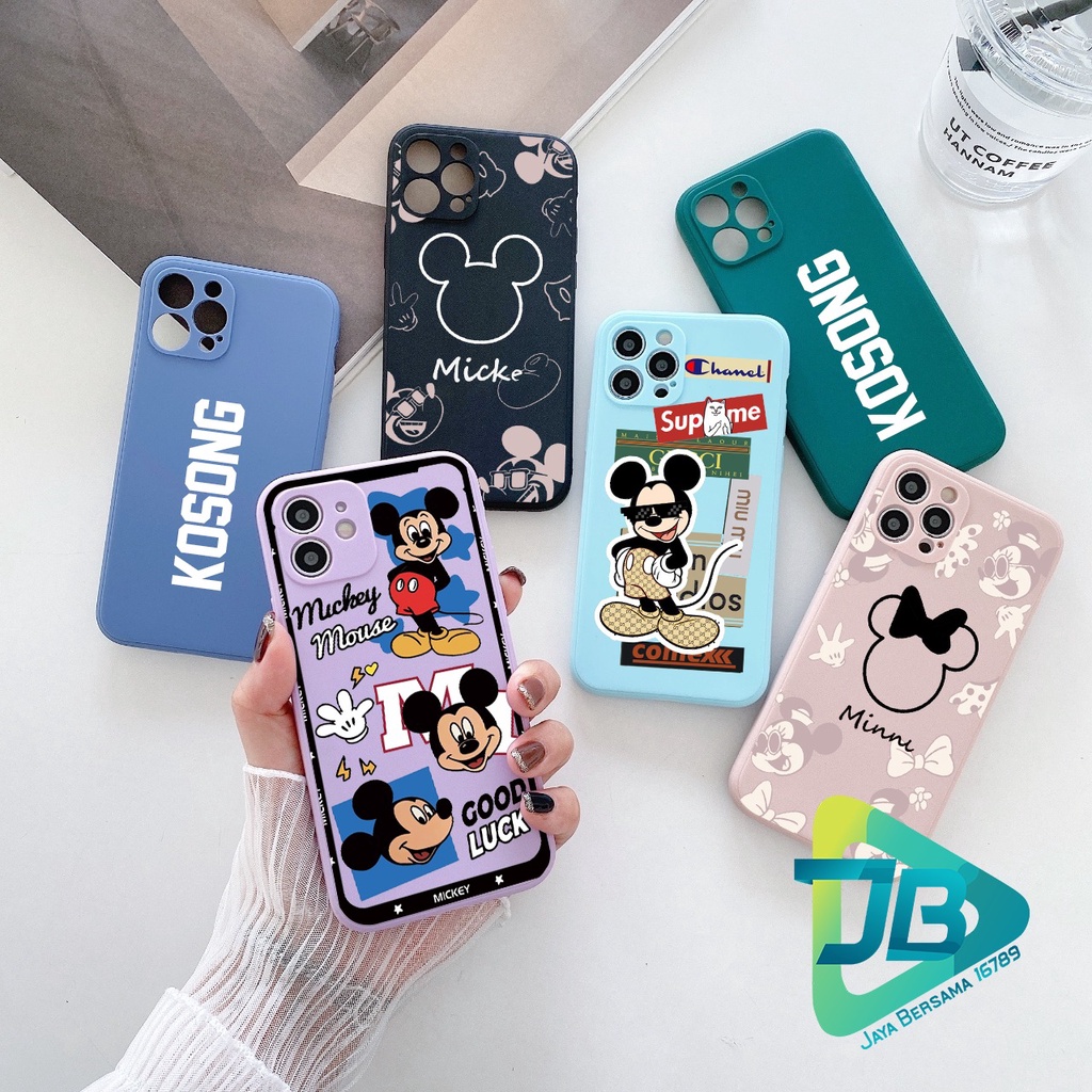 CASE CASING SOFTCASE SILIKON MACARON PELINDUNG KAMERA MICKEY MOUSE OPPO VIVO SAMSUNG XIAOMI REALME IPHONE ALL TYPE JB5627